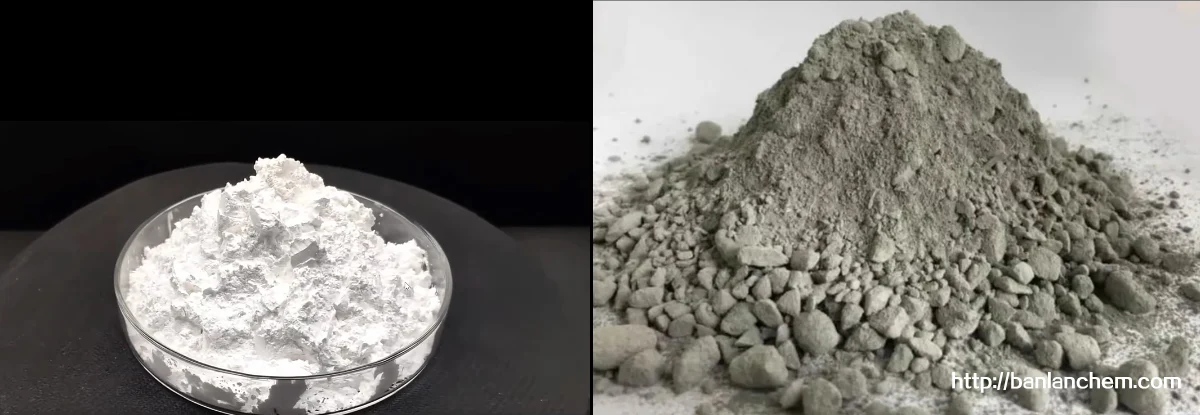 Calcined alumina vs. alumina comparison chart