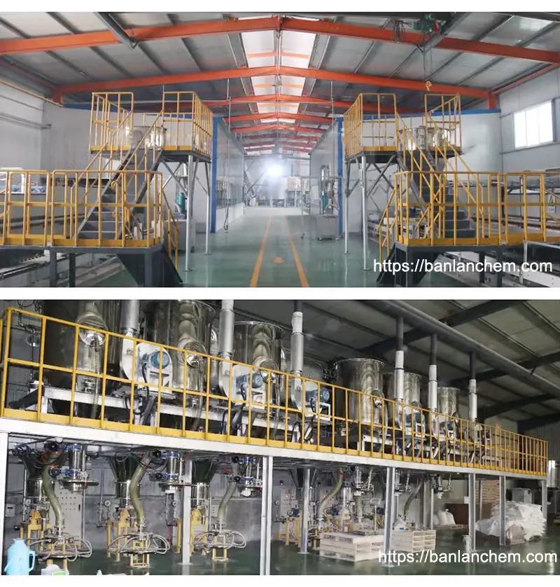 Banlanchem alumina trihydrate powder workshop and labeling