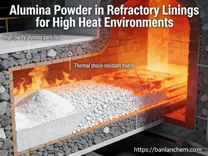alumina powder in refractory linings for high heat environments
