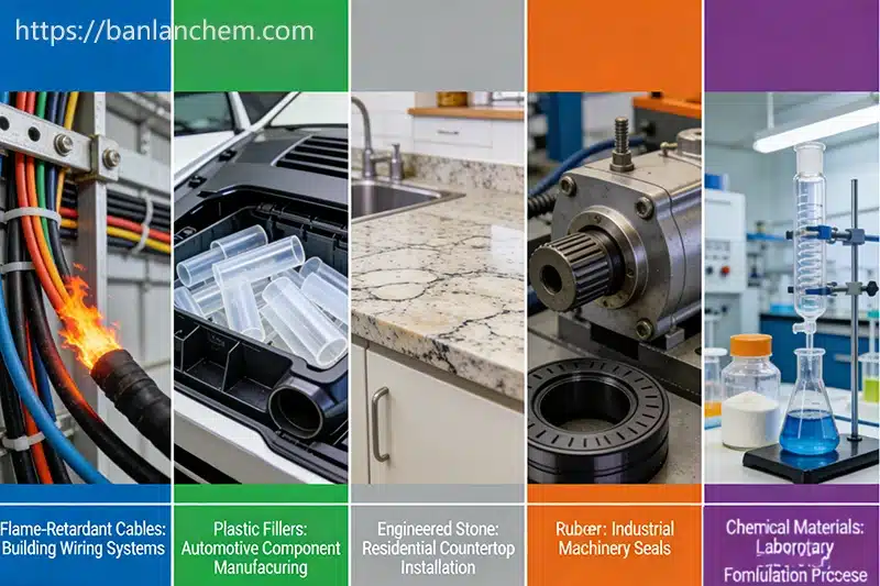 Aluminum hydroxide uses in flame retardant filler applications